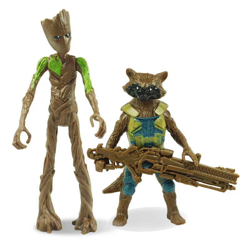 Фигурки подвижные светящиеся фигурки из ПВХ 15 см 10 видов Человек-паук Железный