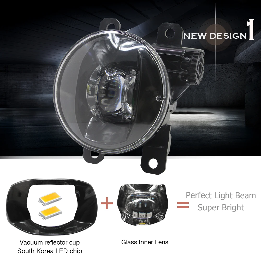 Buildreamen2 Автомобильная 4000LM противотуманная фара светодиодный проектор Devil Eye DRL H11