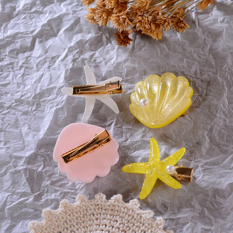 2 шт./компл. новые модные жемчужные Заколки милые акриловые заколки для волос в