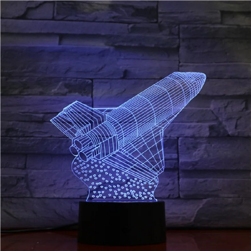 VCity астронавт ракета 3D USB светодиодный ночник Иллюзия голограммы Оригинальная лампа подарок для детей друзей дома спальня спальный Декор