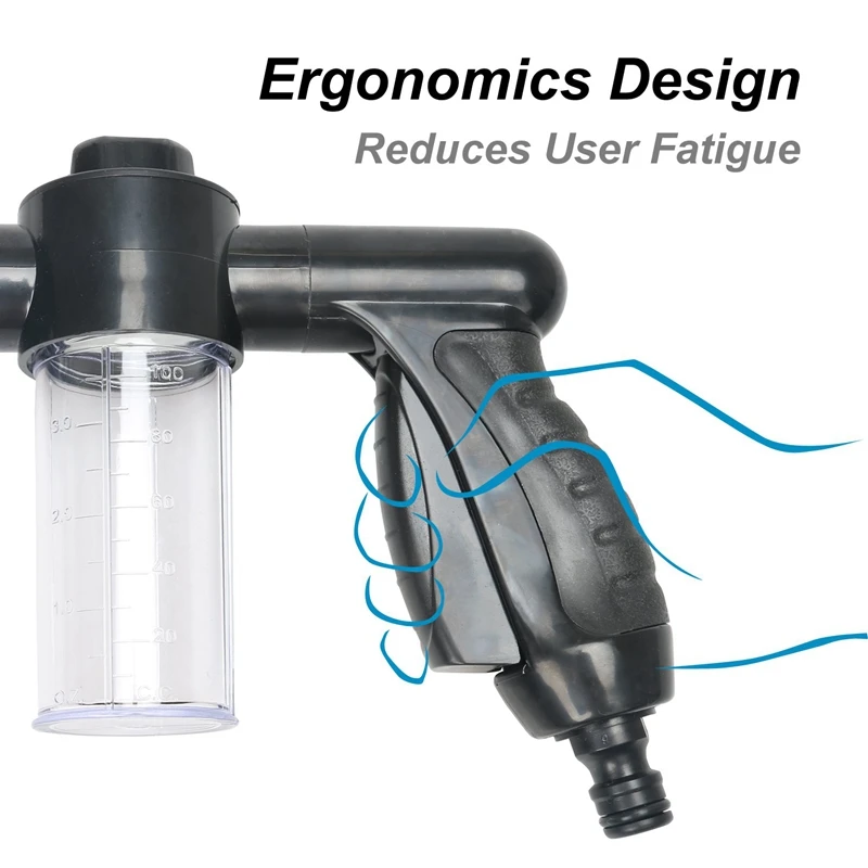 Садовый шланг пенораспылитель 8 режимов регулируемый распылитель пены автомойка