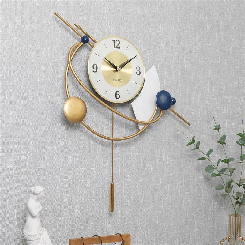 

New Chinese Style Creative Swing Wall Clock Home Living Room Fashion Decoration Clocks Oriental Classical Silent Wall Clocks