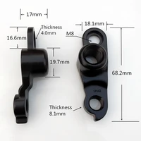 2pcs bicycle gear rear derailleur hanger dropout sr142 for kellys whyte aka dropwh17 airborne jamis kinesis 142x12mm pitch1 75mm