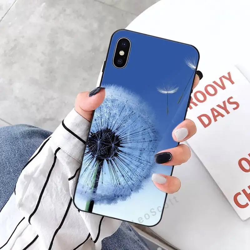 

Dandelion Ink Drawing flower Phone Case for iPhone 11 12 mini pro XS MAX 8 7 6 6S Plus X 5S SE 2020 XR