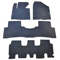 rubber car floor mats for hyundai ix45 santa fe waterproof non slip no odor green latex carpets seven seats