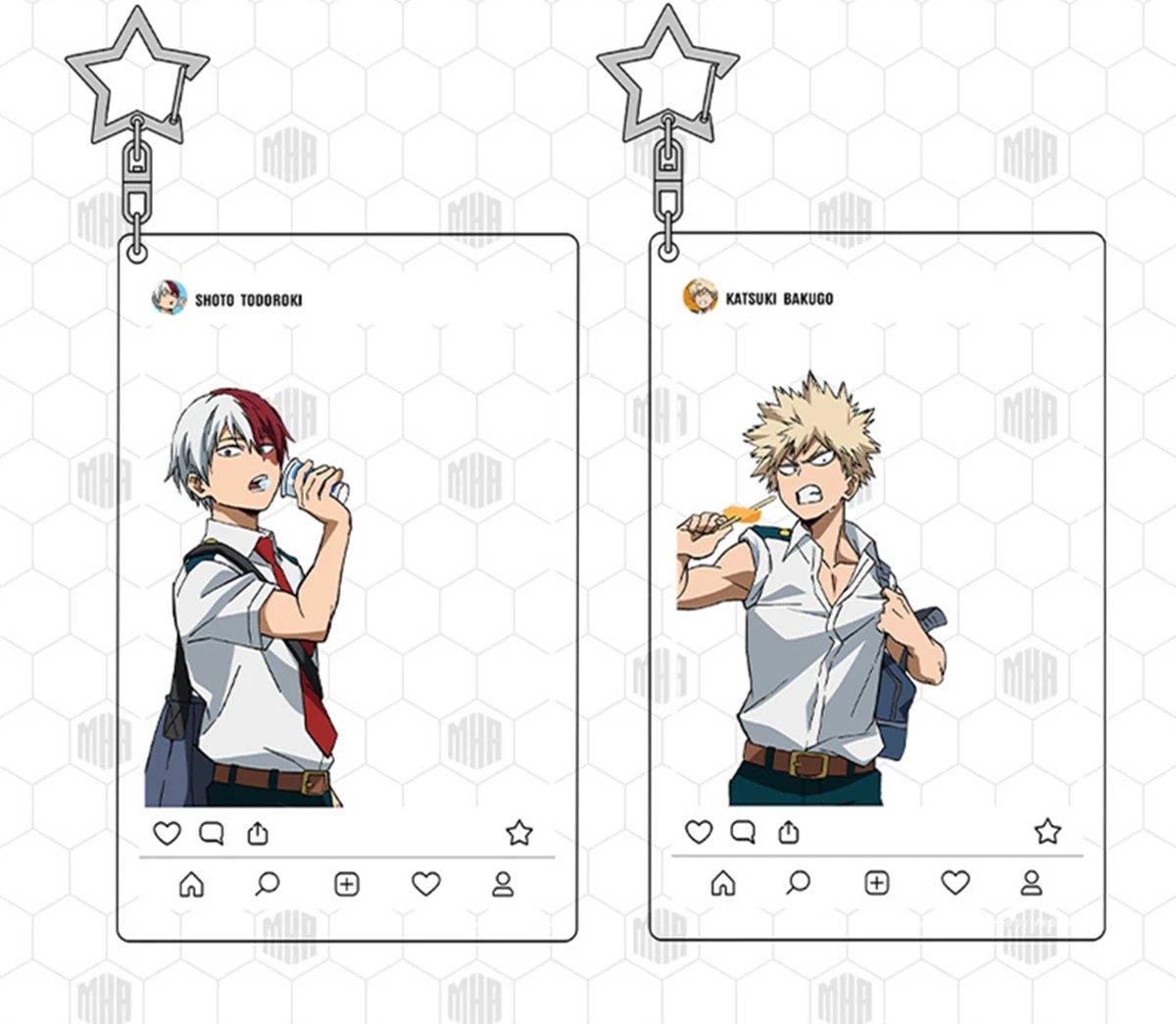 Anime Boku No Hero Academia Keychain Izuku Midoriya Shouto Todoroki Katsuki Bakugou Key Chain Ornaments Cartoon Keyrings Pendant | Украшения