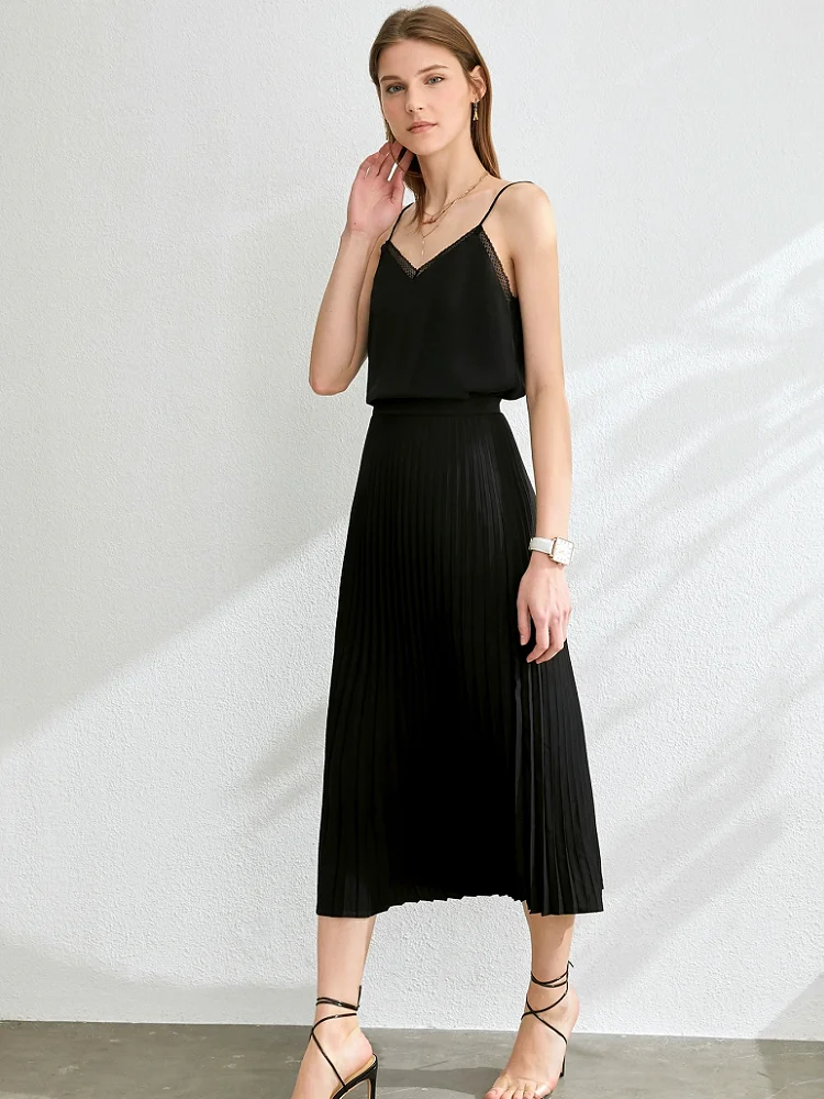 Весенняя офисная одежда белая черная длинная юбка винтажная английская