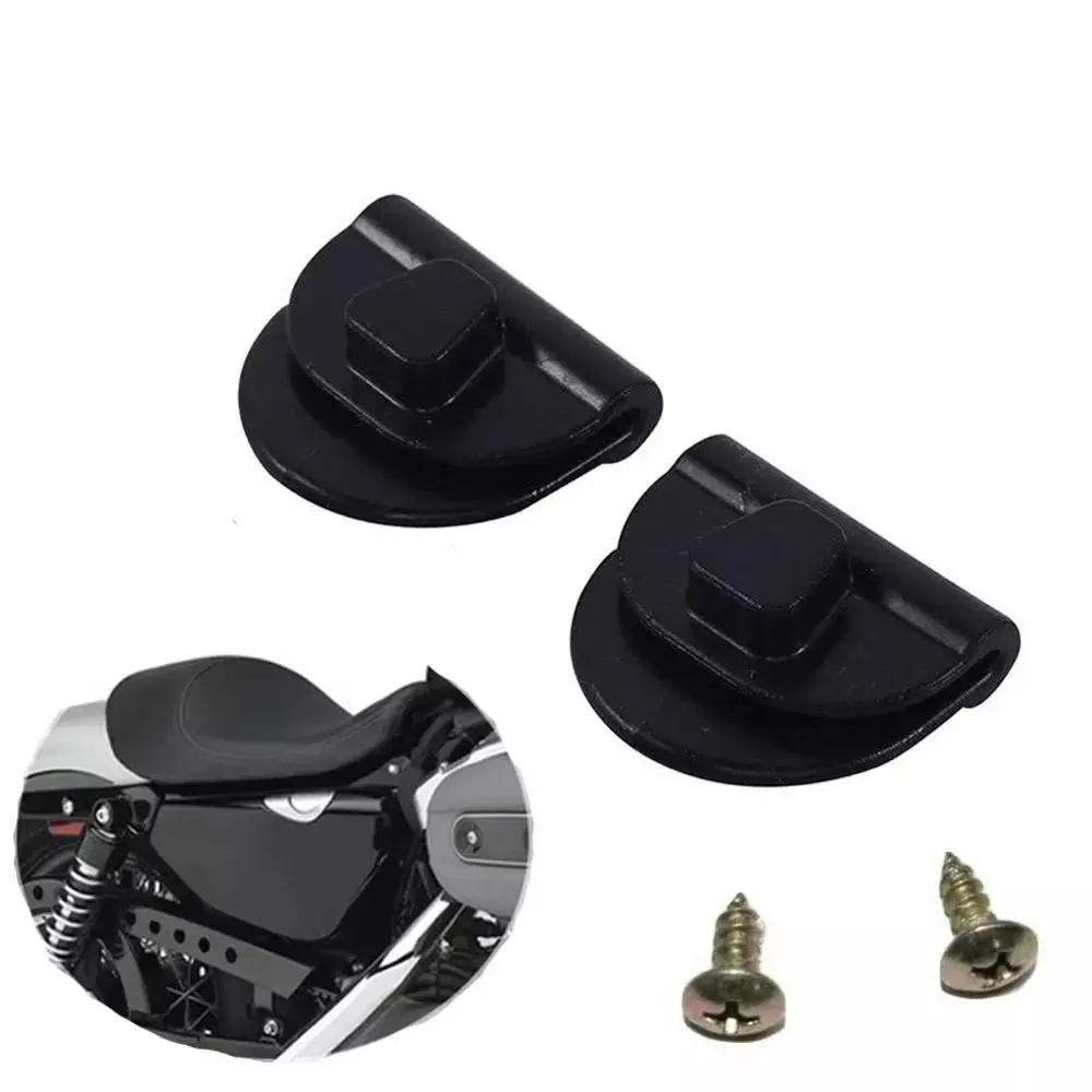 

Black Side Battery Cover Clips Mount Clamp L And R Fits For Sportster Xl883 Xl1200 48 72 2004-2018