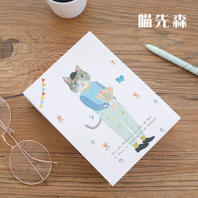 Cat-B Kawaii 375 листов блокнот для заметок может порвать сообщение бумага для заметок Кролик Кот ежедневный Еженедельный планировщик расписаний канцелярские принадлежности для школы - Цвет: Cat-B