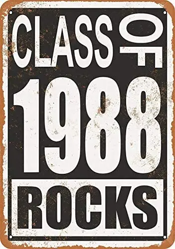 

Metal Sign - Class of 1988 Rocks - Vintage Decorative Tin Sign
