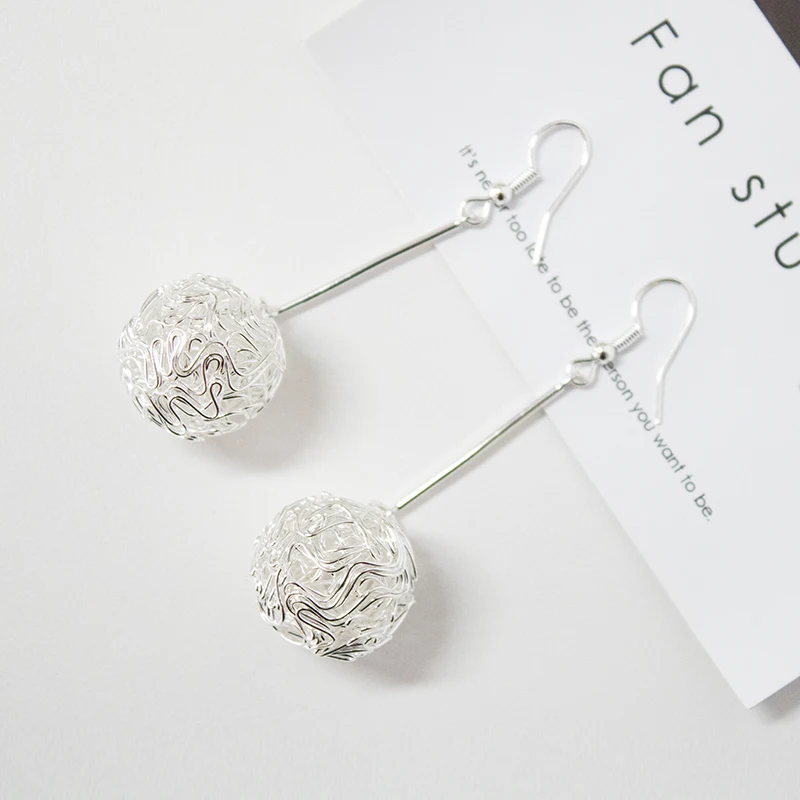 Серьги подвески женские геометрической формы Висячие золотистые серьги капли