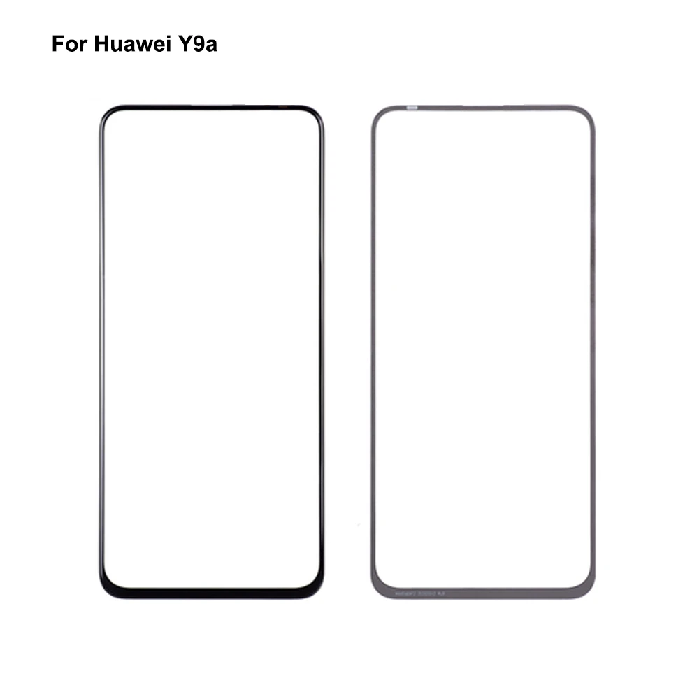 

2 шт. для Huawei Y9a переднее ЖК-стекло объектив сенсорный экран для Huawei Y 9a Сенсорная панель внешнее стекло экрана без гибкости