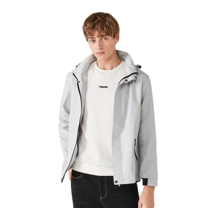 Куртка SEMIR мужская с капюшоном Повседневная ветровка модная брендовая одежда