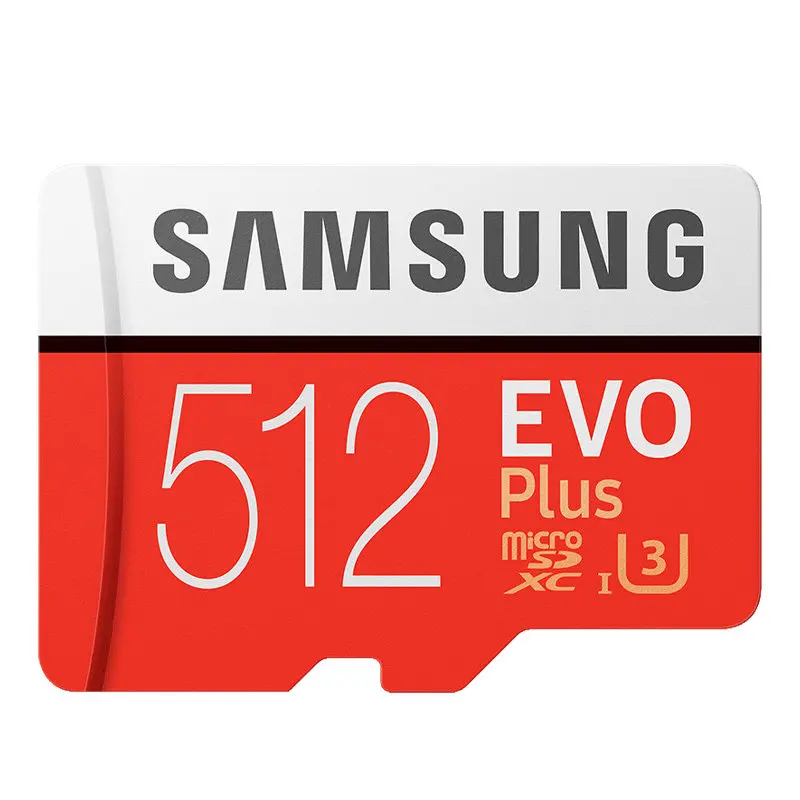 512GB U3 Карта памяти Samsung EVO PLUS 512GB 256GB 128GB 64GB 4K microsd microSDXC C10 32GB microSDHC класс 10 UHS-1 TF карты Транс - Емкость: 512GB U3