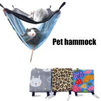 hamster cage hook hammock chinchilla ferrets double layer breathable mesh hanging bed nest small pet comfort cage dropshipping