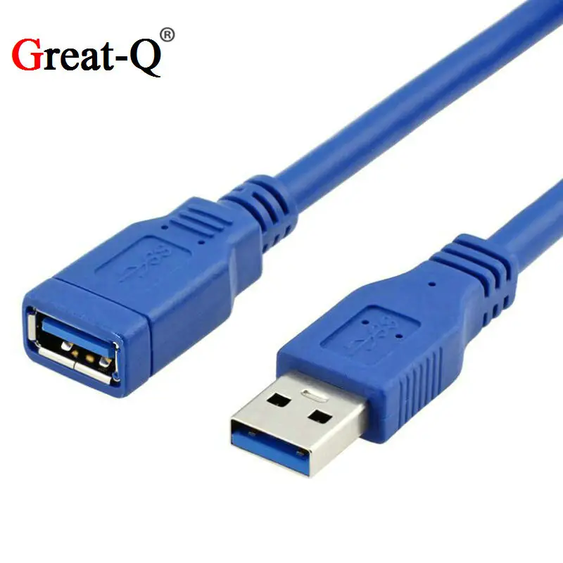 

USB 3.0 A Male AM to USB 3.0 A Female AF USB3.0 Extension Cable 0.3m 0.6m 1m 1.5m 1.8m 3m 5m 1ft 2ft 3ft 5ft 6ft 10ft 3 5 Meters