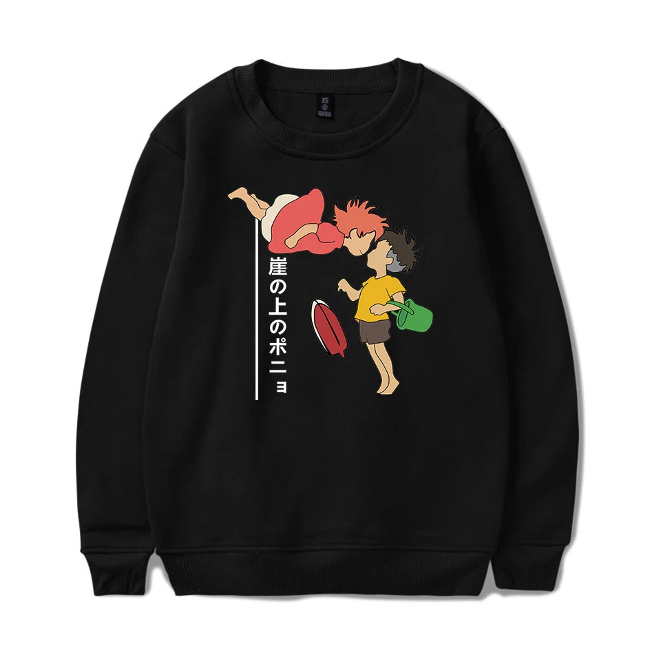 

Anime Movie Ponyo On The Cliff Sweatshirt Womens Streetwear Hoodie Crewneck Sweatshirts Oversized Winter Autumn girls Hoody