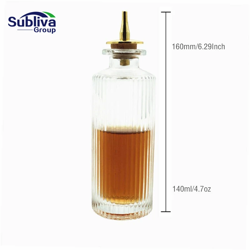 Римская колонна горькая бутылка для коктейлей 140 мл стеклянная Dahs стандартная