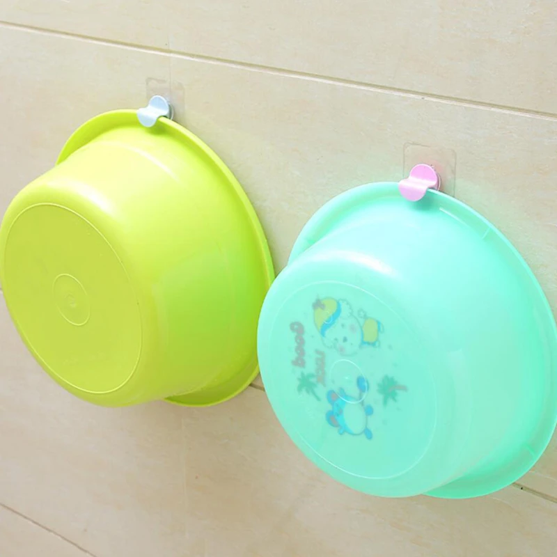 Набор липких крючков пластиковый для клейкой ленты держатель губки настенный