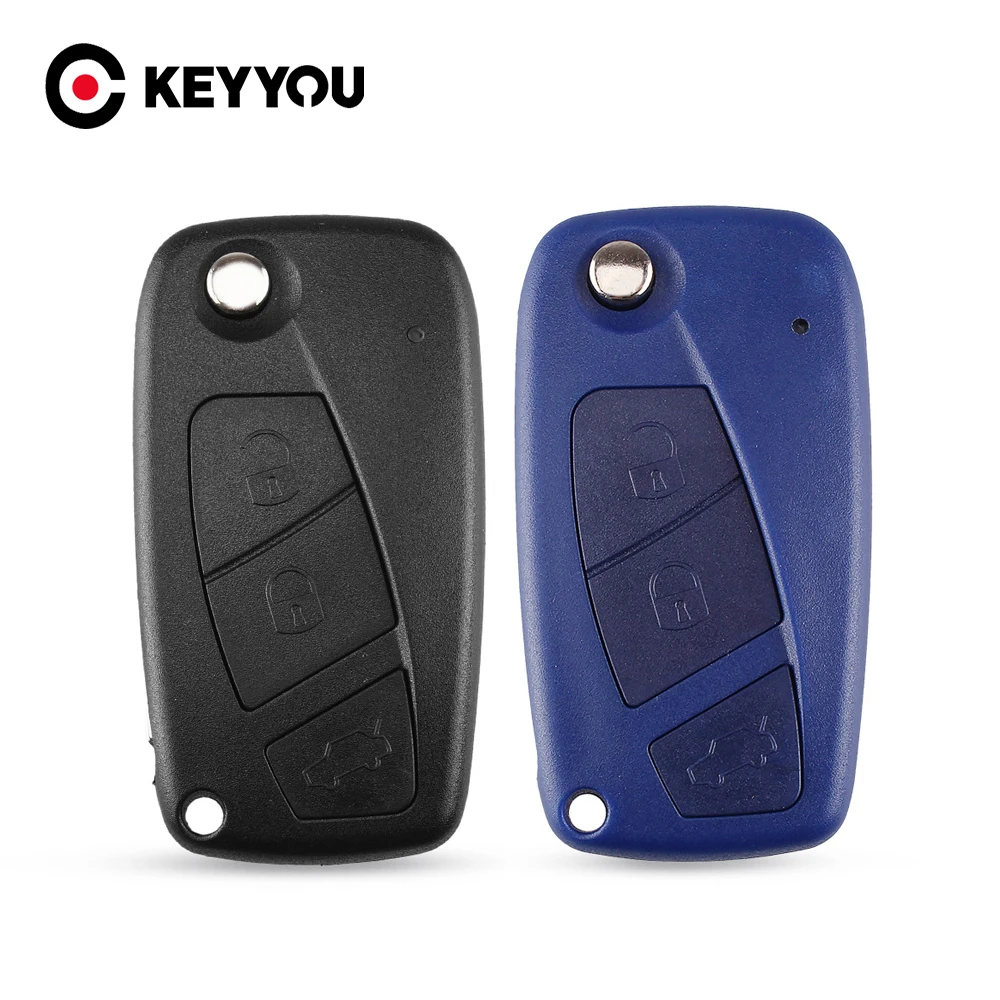 Раскладной чехол KEYYOU 10X для автомобильного ключа складной с тремя кнопками FIAT 3