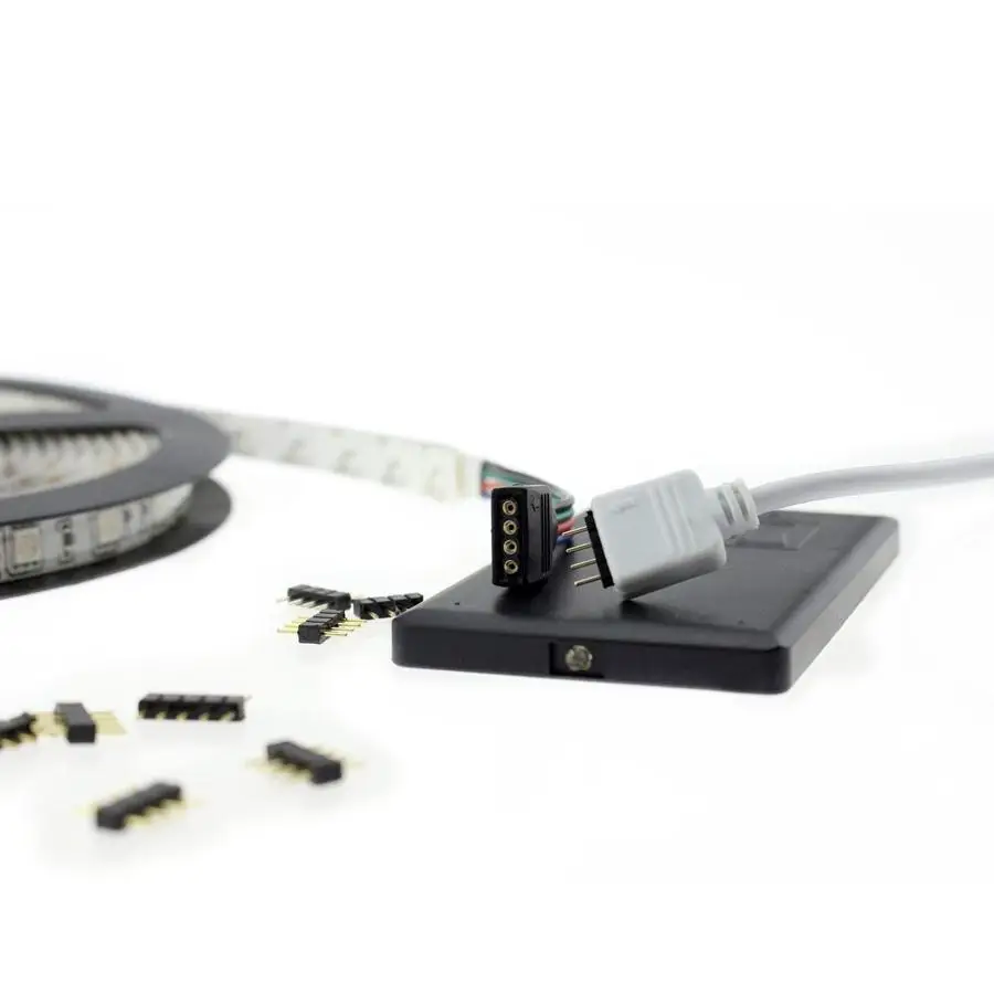 

5pcs/Lot 4 Pin 5pin Splitter Cable LED Strip Connector for 2835 5050 RGB RGBW LED Light Strips Terminals connector needle