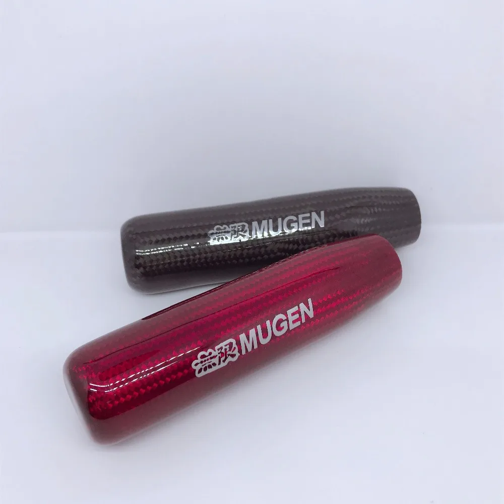 

Carbon fiber Car Gear Shift Knob Stick Manual Shifter Lever Stick Handle Universal Red/Black