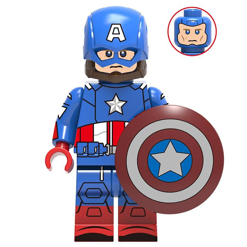 Одна распродажа Мстители 4 Капитан Америка Стив Роджерс миньфиг Marvel Супер Герои