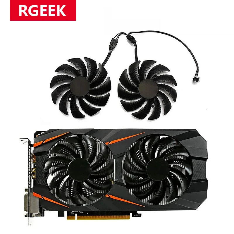Кулер для видеокарты Gigabyte GTX 1050 1060 1070 960 RX 470 480 570 580 | Компьютеры и офис
