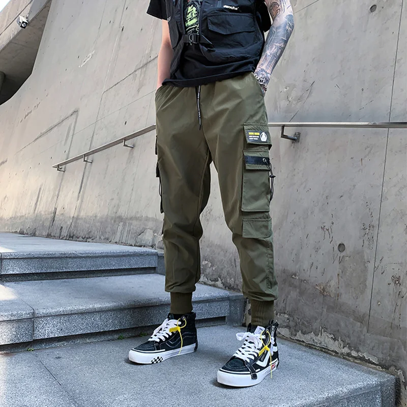 

2021 Cargo Pants Men New Fashion Multi-Pocket Tooling Joggers Pants Men's British Casual Style All-Match Streetwear Harem Pants