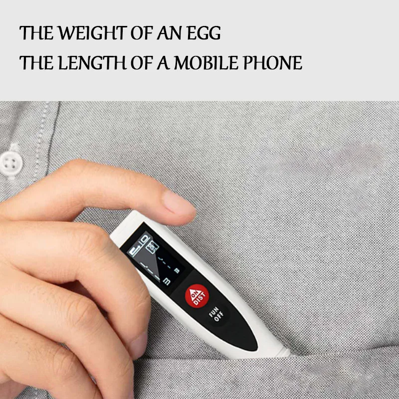 Цифровой лазерный дальномер портативный измеритель расстояния 40/50/60 м с