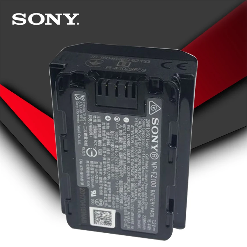1 шт./партия Sony оригинальный NP-FZ100 NP FZ100 батарея для камеры A9 / A7R III A7 ILCE-9 ILCE9 ILCE-7RM3