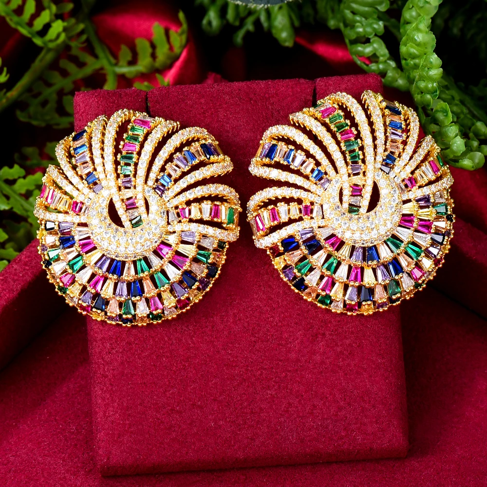 

GODKI MAXI BOLD триколор полые серьга дырка для женщин богемные геометрические серьги Brincos женские DIY модные ювелирные изделия