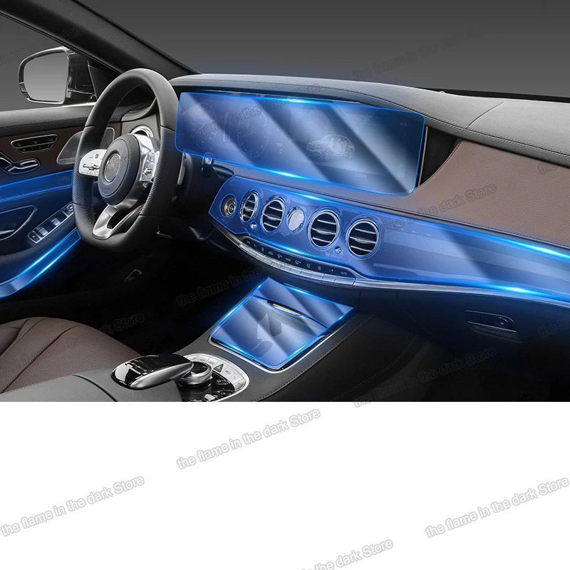 

Lsrtw2017 TPU Car GPS dashboard Film navigation gear panel Protective Sticker for Maybach 2015 2017 2018 2019 w222 anti-scratch