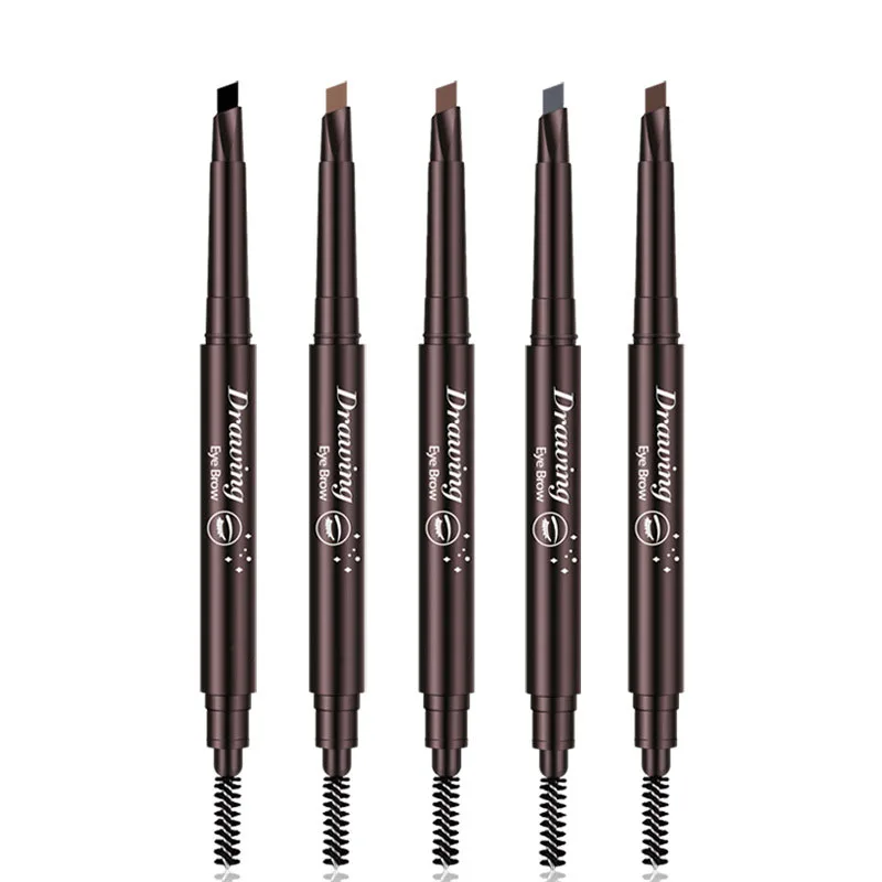 Новинка натуральный водостойкий вращающийся карандаш для бровей автоматический