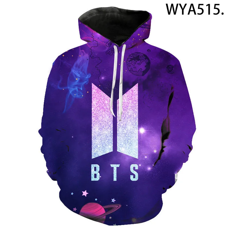

2020 New BTS 3D Printed Hoodies Men Women Children Sweatshirts Casual Long Sleeve Pullover Boy Girl Kids Streetwear Tops
