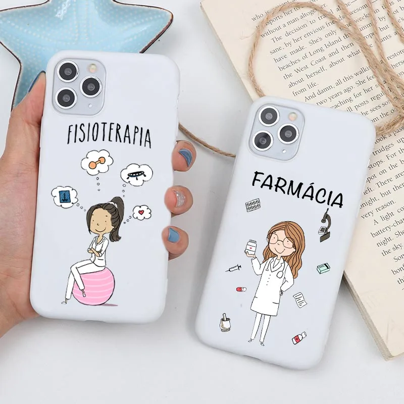 

Social services psychology Doctors Nurse medicina white Soft Case For iPhone 13 Pro Max 12 11 Pro 6s 7 8 Plus XS XR XS Max Cover