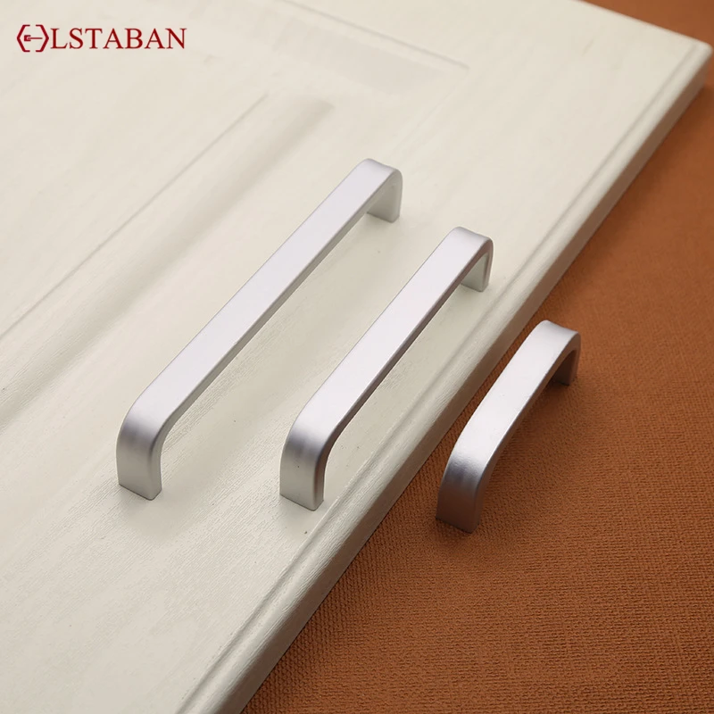 Современная и простая скрытая ручка из алюминиевого сплава для шкафа обуви