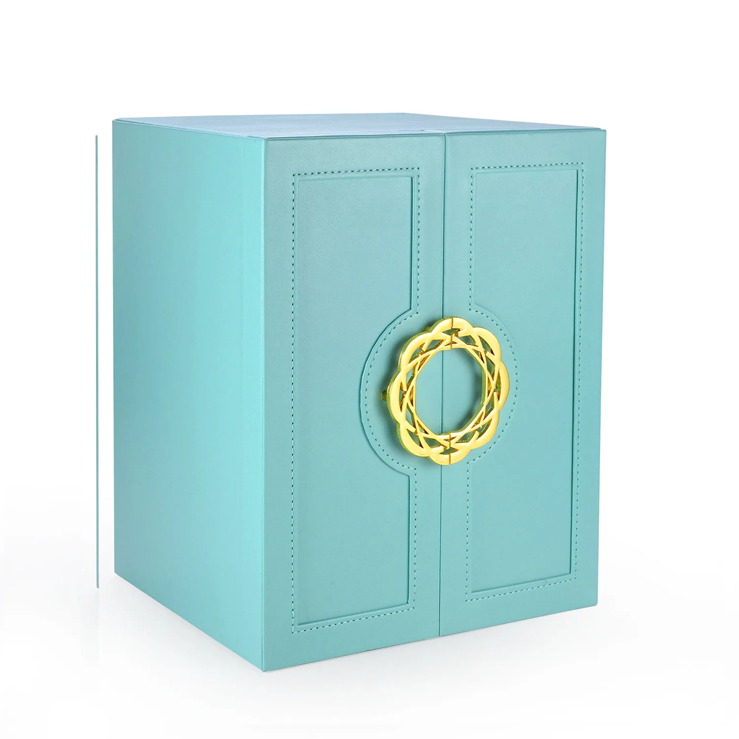 New multi-layer large-capacity jewelry box, multifunctional PU leather drawer earring storage box, Korean jewelry box