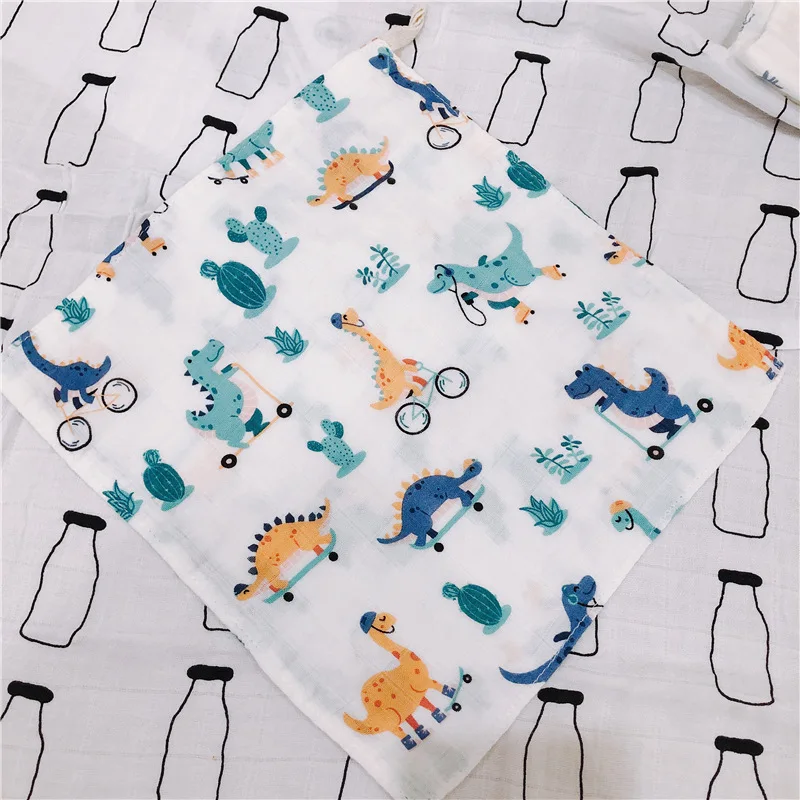

Muslin Square Baby Towel Pure Cotton Children Face Towels Soft Handkerchief Feeding Salivia Towel For Newborns Infants 25*25cm