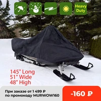 snowmobile cover waterproof dust trailerable sled cover storage anti uv all purpose cover winter motorcyle outdoor 368130121cm