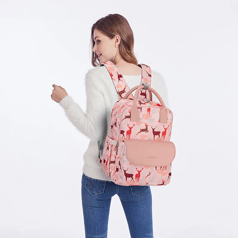 

2021 USB Maternity Bag Diaper Stroller Bag Mother Travel Maternity Care Baby Backpack with Large Capacity Waterproof Hook Up