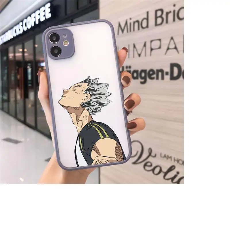

haikyuu Poster volleyball anime Phone Cases matte transparent For iphone 7 8 11 12 plus mini x xs xr pro max cover