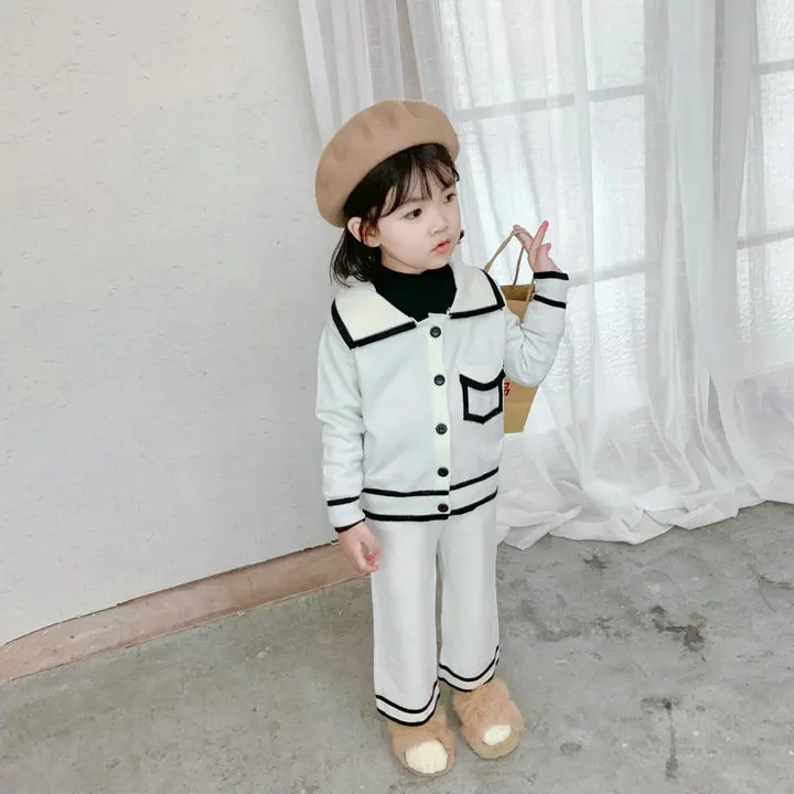 Осенние модные трикотажные костюмы для мамы и дочери из 2 предметов одинаковые