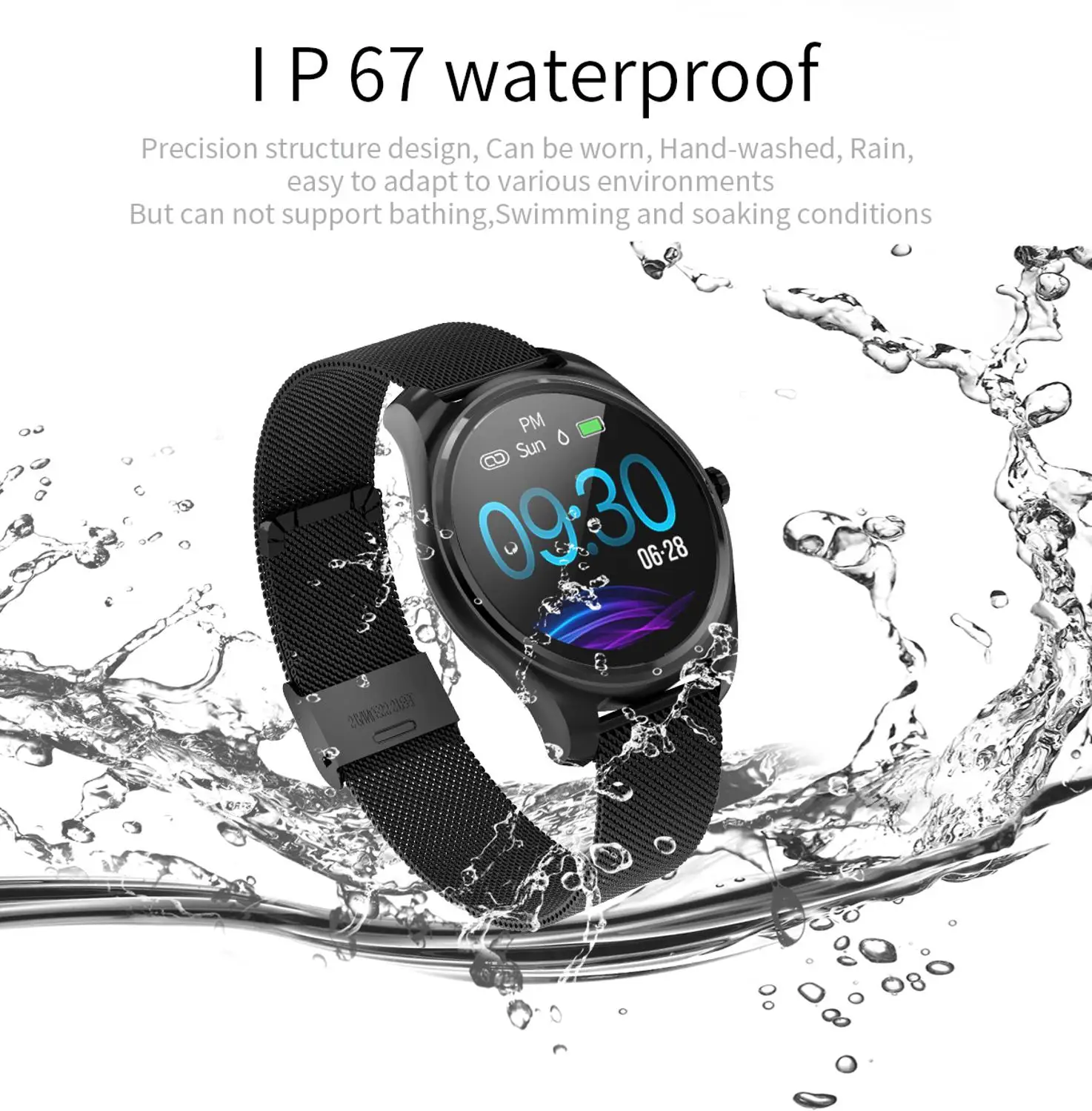 S3 bluetooth фитнес-часы Смарт-браслет IP68 Водонепроницаемый cinturino фитнес-трекер cicret