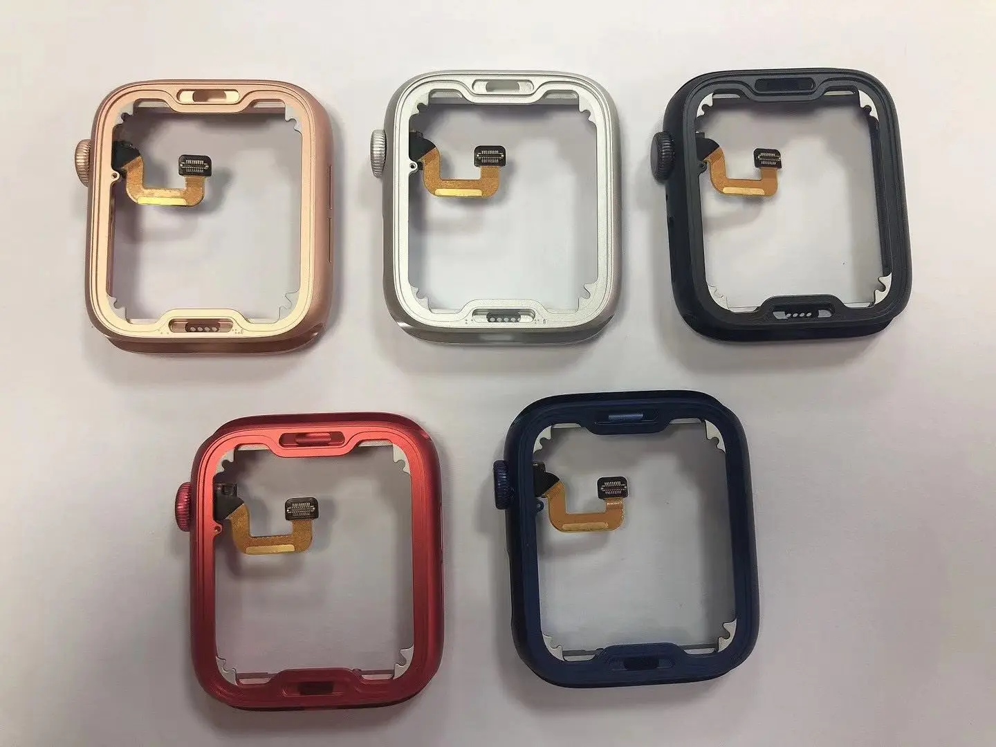 

Frame With Side Roller Digital Crown Aluminum Middle Frame Bezel Body Plate Chassis For Apple Watch Series 4 5 SE 6 40mm 44mm