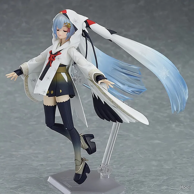 15CM FIGMA EX-045 Snow Hatsune Miku Crane Priestess Ver Anime PVC Action Figures toys figure Toys For Kids children gifts | Игрушки и