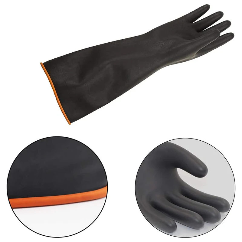2 пары резиновых перчаток химически стойкие тиоцианат латексные перчатки