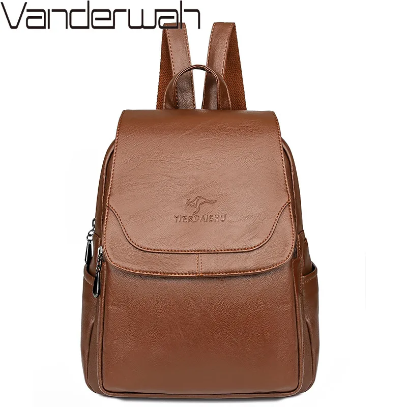 Женские кожаные рюкзаки высокого качества Sac Dos школьные сумки для девочек