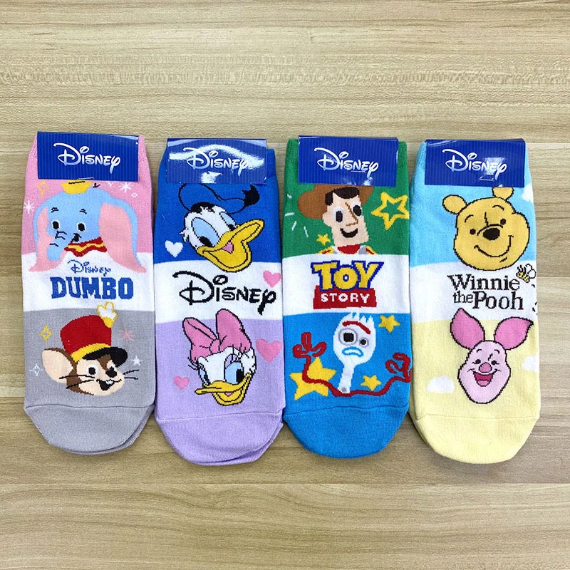 Disney Новые Носки Замороженные Aisha Микки хлопковые носки ярких цветов с вышивкой