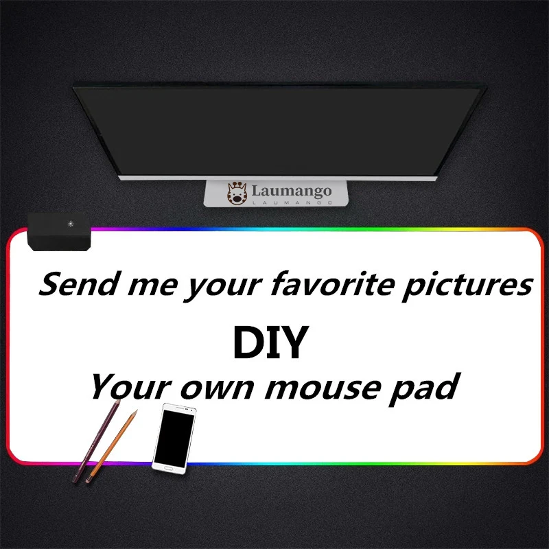 

Customized Personalized Your Own Photo picture design mousepads rgb Unique DIY on Rectangle Rubber Mouse Pad mat PC Computer